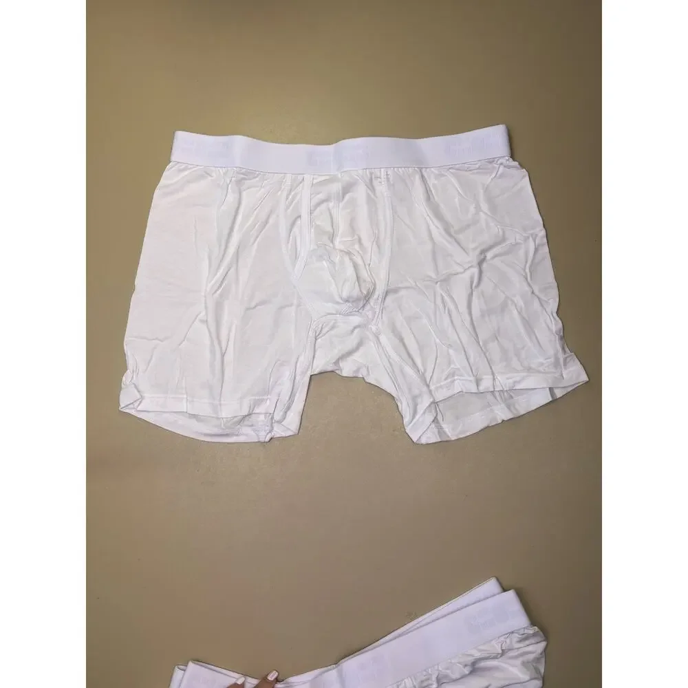 Men’s Boxer Briefs 3 Pack White XL 40-42 MicroModal Stretch CHOHB NIP